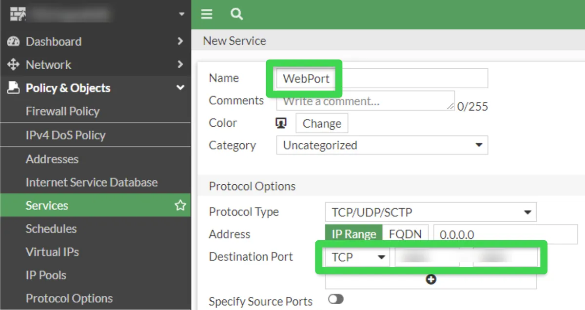 Fortinet Panel Giriş Güvenliği